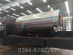 台湾8吨天然气热水锅炉